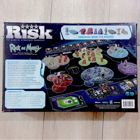 NWT Rick and Morty Risk Board Game - Picture 2 of 2